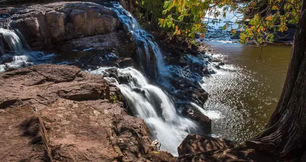 Camping in Minnesota - Gooseberry Falls State Park